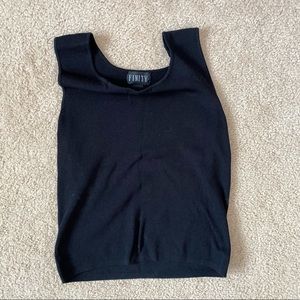 [SOLD] Black Knit Tank Top
